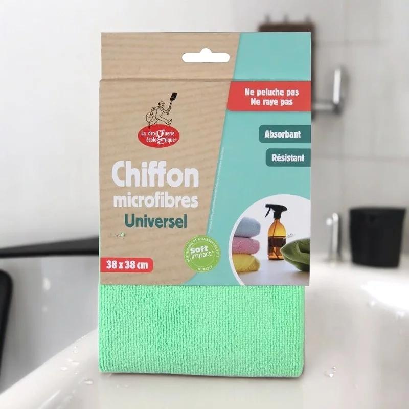 Universal Mikrofasertuch grün - La droguerie écologique