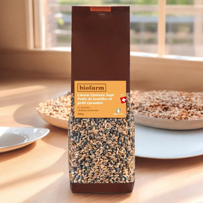 BIO-Linsen-Einkorn Topf Schweiz - 500g - Biofarm