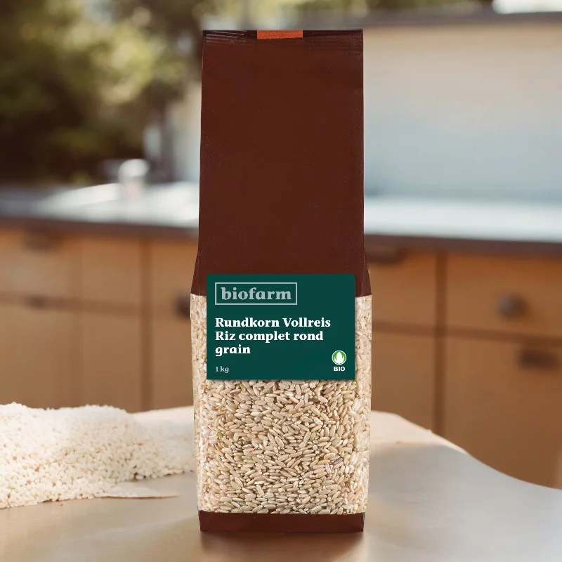 Riz complet rond BIO - 1kg - Biofarm
