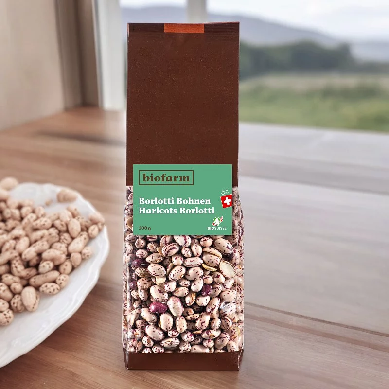 BIO-Borlotti Bohnen Schweiz - 500g - Biofarm