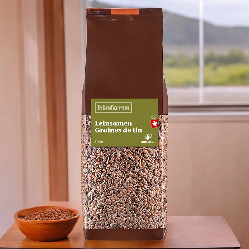 BIO-Leinsamen Schweiz - 500g - Biofarm