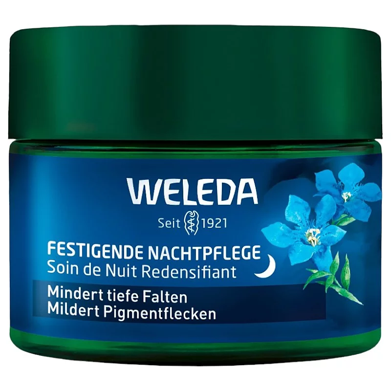 Soin de nuit redensifiant BIO gentiane bleue & edelweiss - 40ml - Weleda