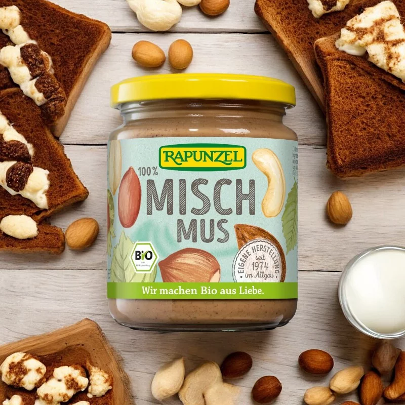 Mischmus 4 Nuts BIO - 250g - Rapunzel