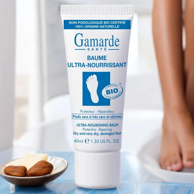 Baume ultra-nourrissant pieds BIO argan & beurre de karité - 40ml - Gamarde