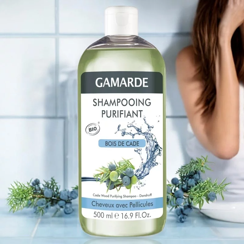 Reinigendes BIO-Shampoo Wacholderholz & Thermalwasser - 500ml - Gamarde