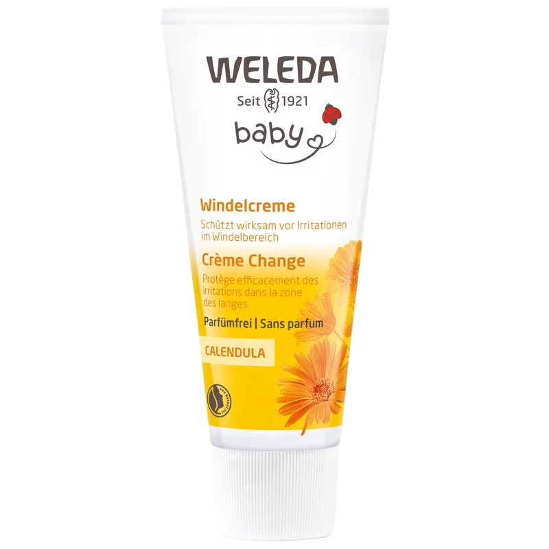 Baby Windelcreme Parfümfrei Calendula BIO - 75ml - Weleda