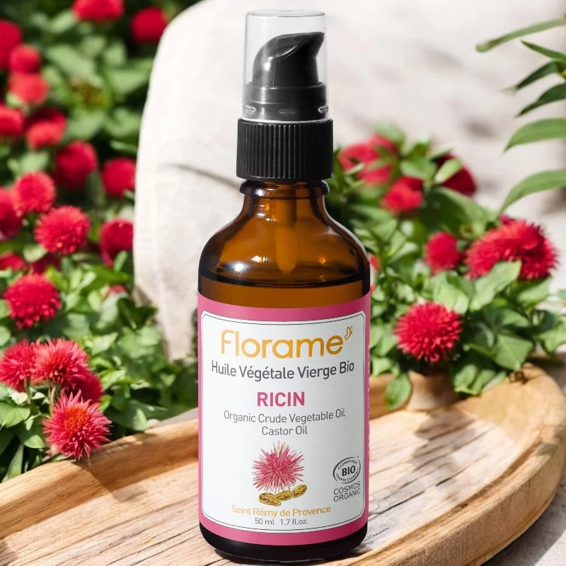 Huile de ricin bio (huile végétale de ricin bio pressée à froid) - 50ml - Florame