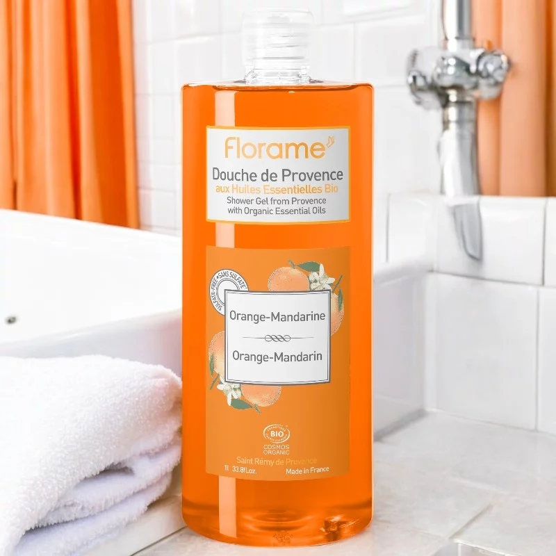 Duschgel Orange & Mandarine BIO - 1l - Florame
