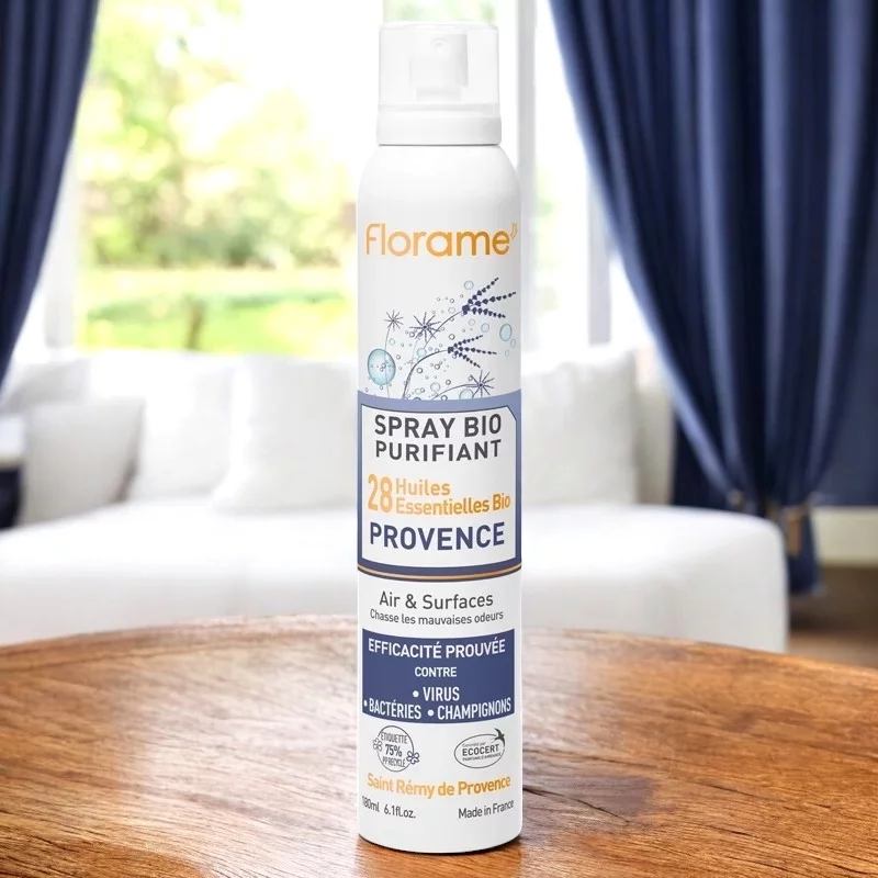 Reinigendes Spray Provence 28 Ätherische Öle BIO - 180ml - Florame