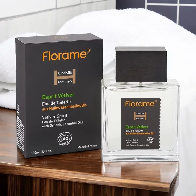 Eau de Toilette für Männer Vetiver BIO - 100ml - Florame