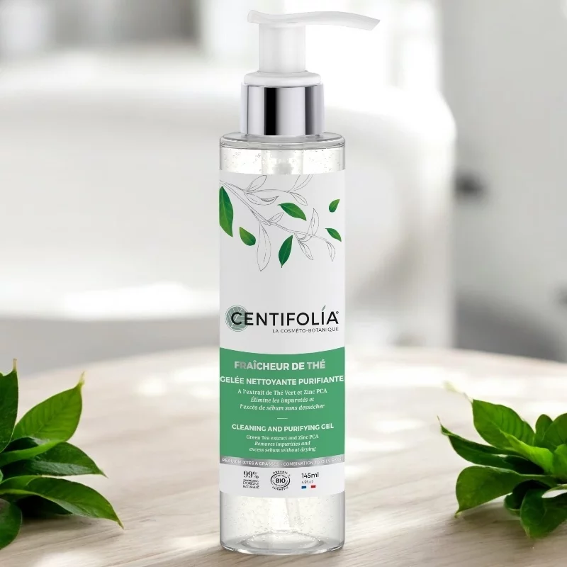 Gelée nettoyante purifiante BIO thé vert - 145ml - Centifolia