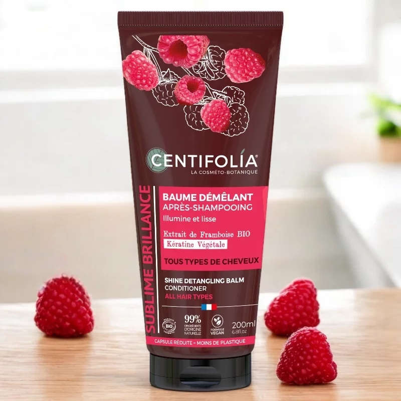 Baume après-shampoing BIO framboise & amande douce - 200ml - Centifolia