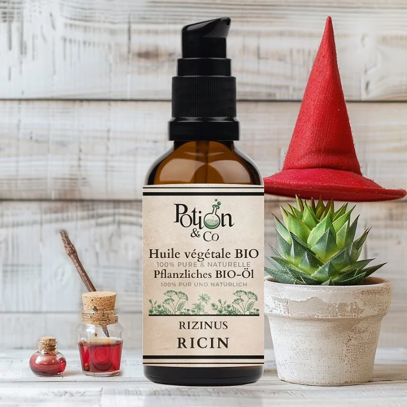 Pflanzliches Rizinusöl BIO - 50ml - Potion & Co