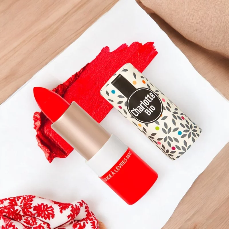 Matter Lippenstift Königsrot BIO - 3.5g - Charlotte Bio