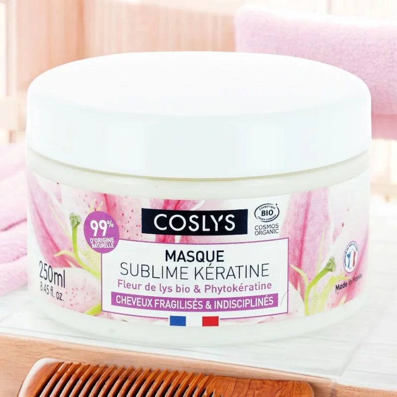 Masque sublime kératine BIO phytokératine & lys - 250ml - Coslys