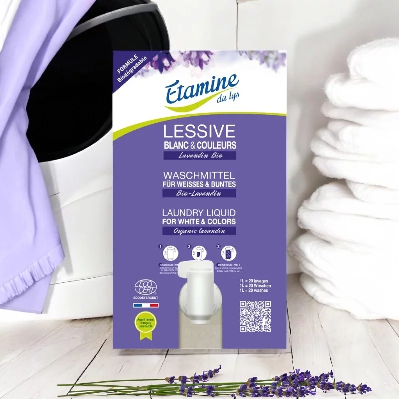 Ökologisches Flüssigwaschmittel Lavandin - 10kg - Etamine du Lys