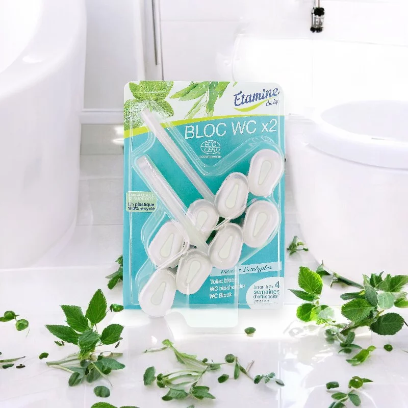 Ökologischer WC Stein Minze & Eukalyptus - 2 Stück - Etamine du Lys