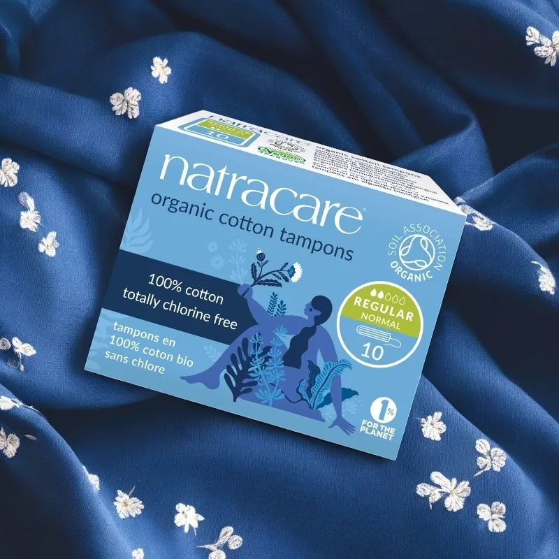 Mini tampons regular sans applicateur BIO flux léger-moyen 10 pcs Natracare﻿