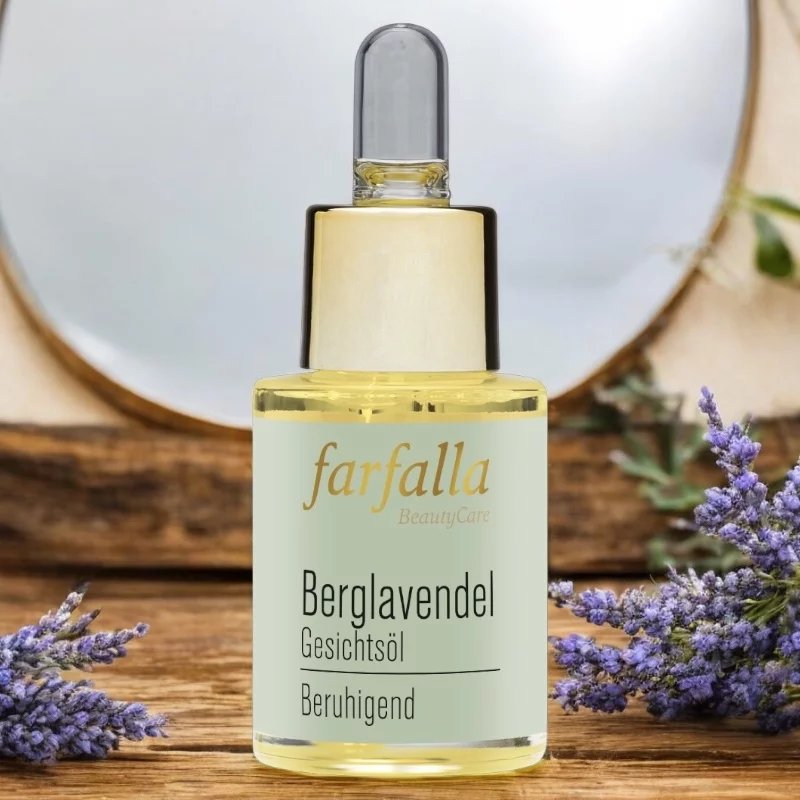 Beruhigendes BIO-Gesichtsöl Berglavendel - 15ml - Farfalla