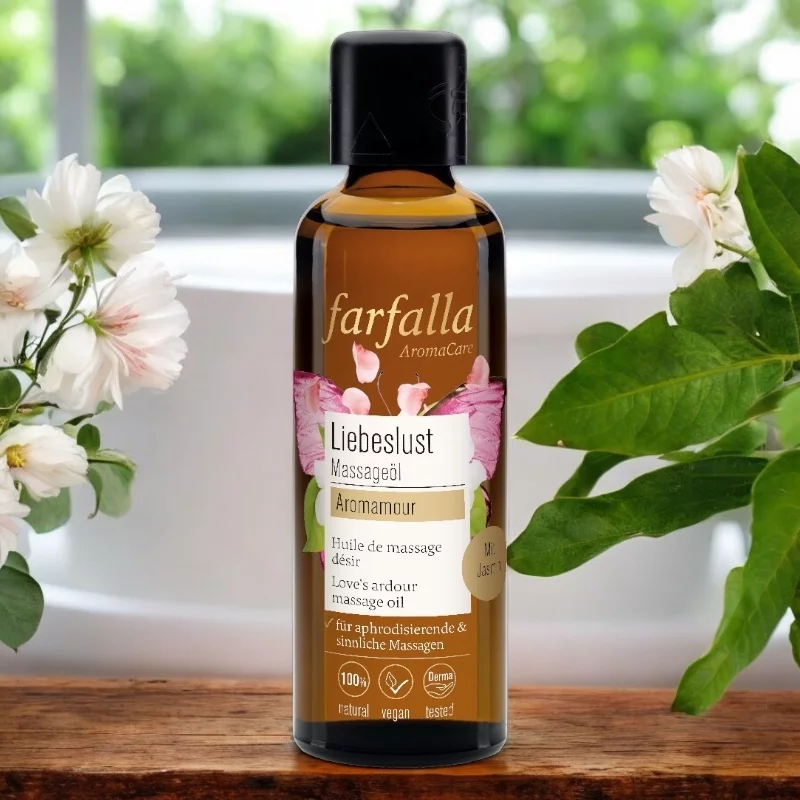 Liebeslust BIO-Massageöl Jasmin - 75ml - Farfalla