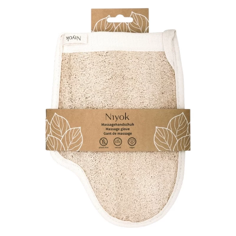 Massagehandschuh aus Luffa & Baumwolle - Niyok