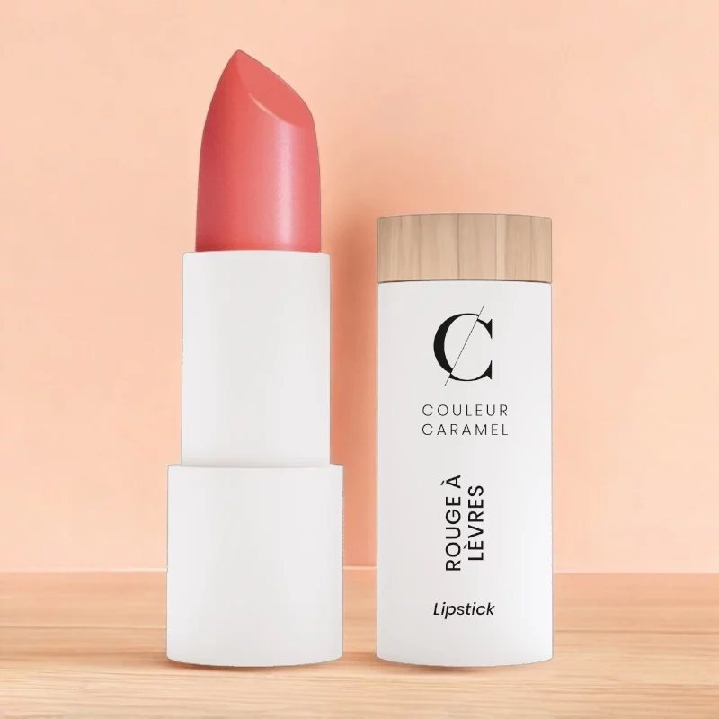 Rouge à lèvres nacré Rose corail N°506 BIO - 3,5g - Couleur Caramel