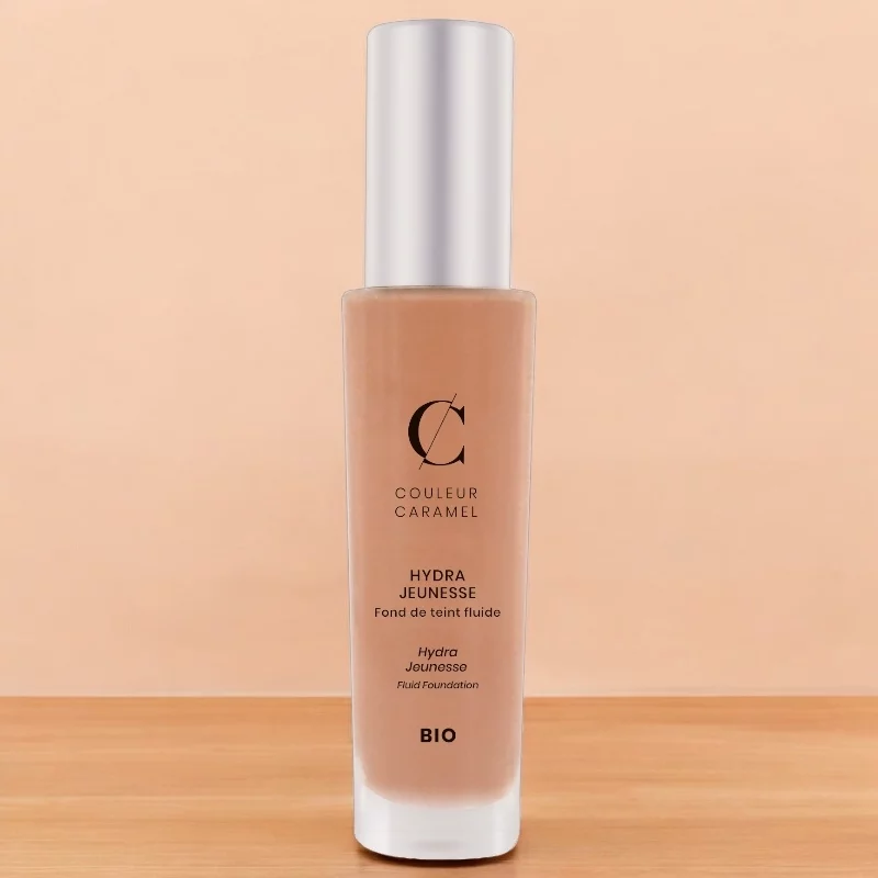 Hydra Jeunesse Flüssig Make-up Aschblond N°25 BIO - 30ml - Couleur Caramel