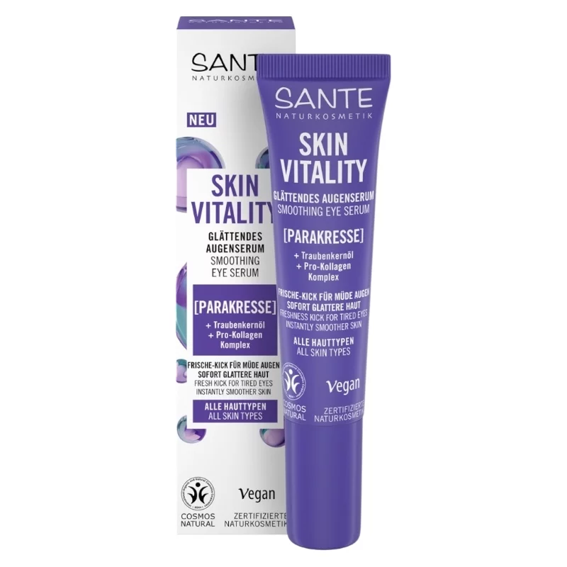 Sérum yeux lissant collagène & pépins de raisin - 15ml - Sante