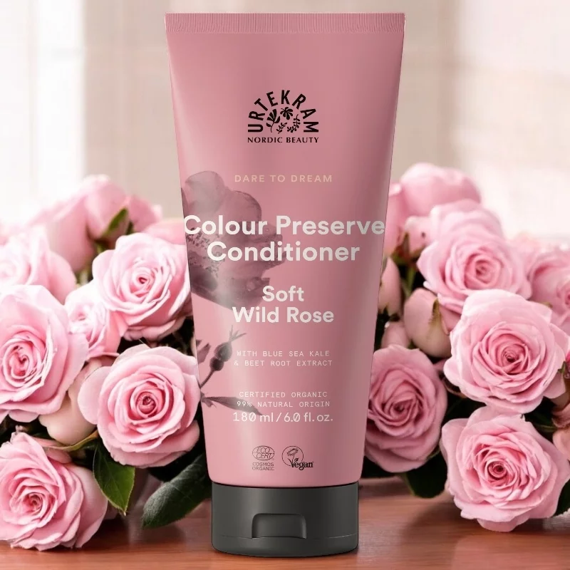 Haarspülung für gefärbtes Haar Wildrose BIO - 180ml – Urtekram