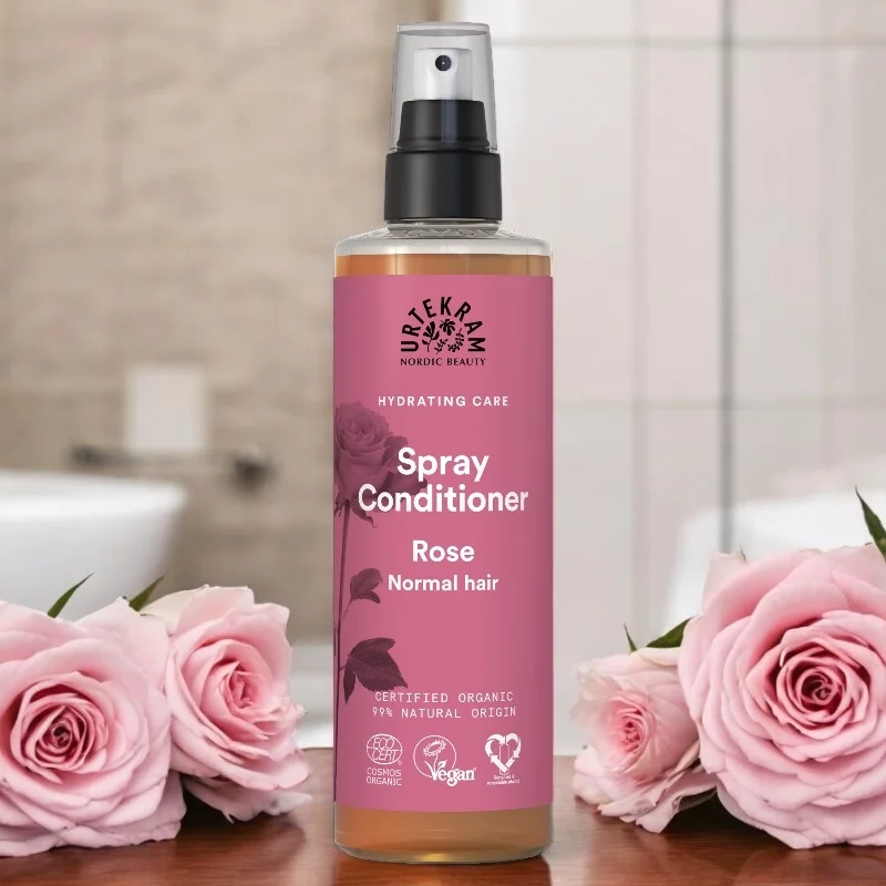 Conditioner Spray für reine Verwöhnung Rose BIO - 250ml - Urtekram
