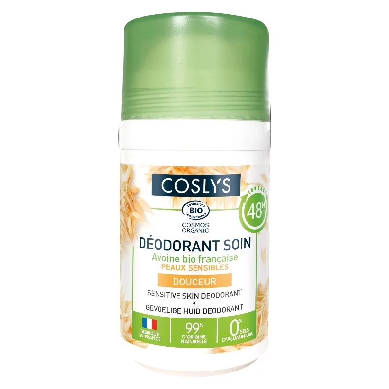 Déodorant à bille soin douceur BIO avoine - 50ml - Coslys