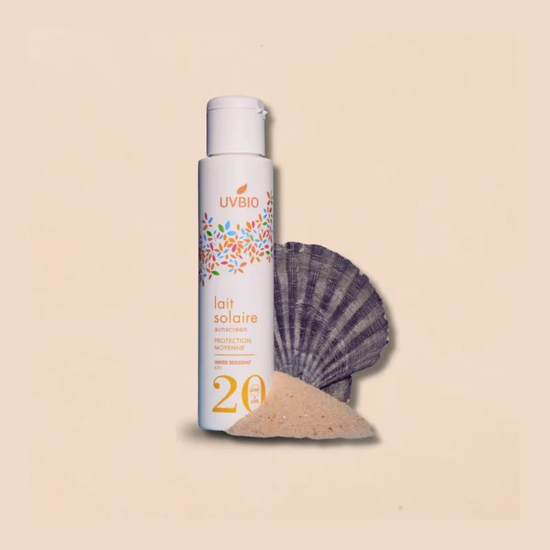 Lait solaire visage & corps BIO IP 20 - 100ml - UVBIO