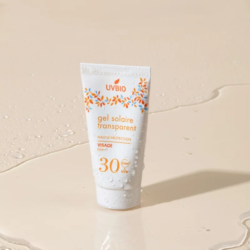Gel solaire transparent visage BIO IP 30 - 30ml - UVBIO