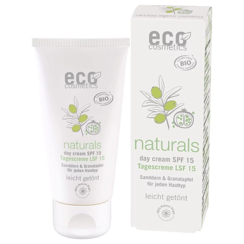 Getönte BIO-Gesichtscreme LSF 15 Granatapfel - 50ml - Eco Cosmetics