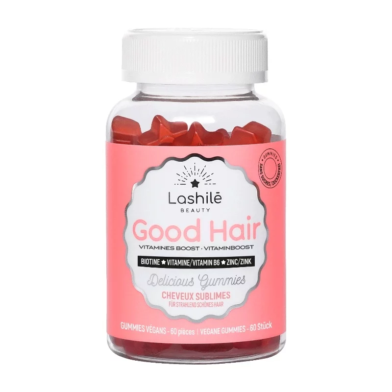 Gummies cheveux sublimes goût tutti frutti - 60 pièces - Lashilé Beauty