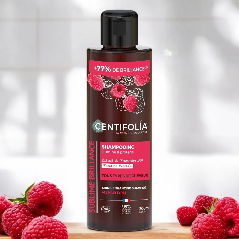 Shampooing brillance BIO framboise - 200ml - Centifolia