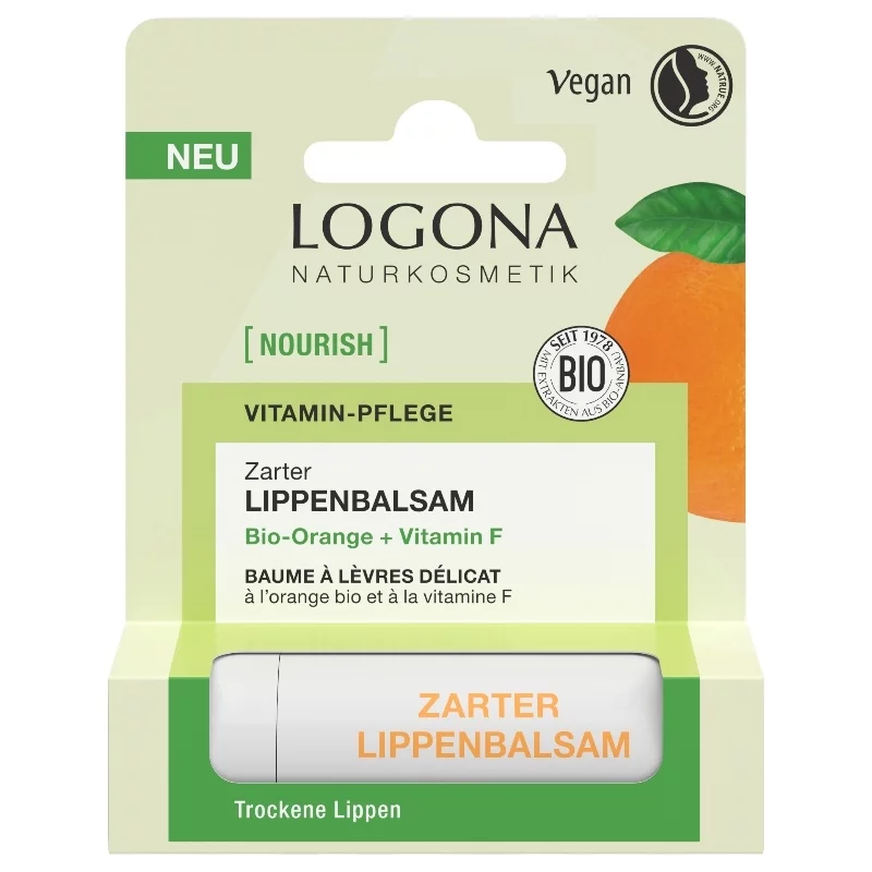Zarter Lippenbalsam Orange & Vitamin F BIO - 4.6g - Logona