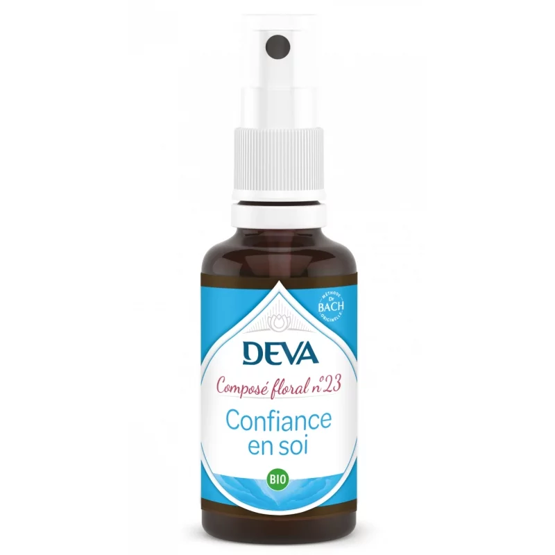 Composé floral en spray BIO N°23 Confiance en soi - 30ml - Deva