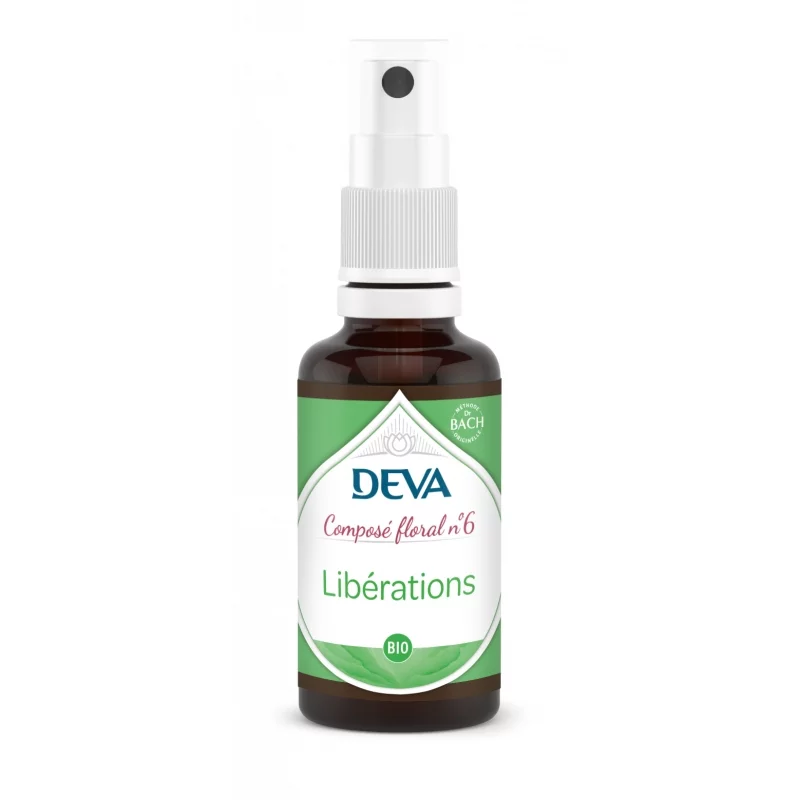 Composé floral en spray BIO N°6 Libérations - 30ml - Deva