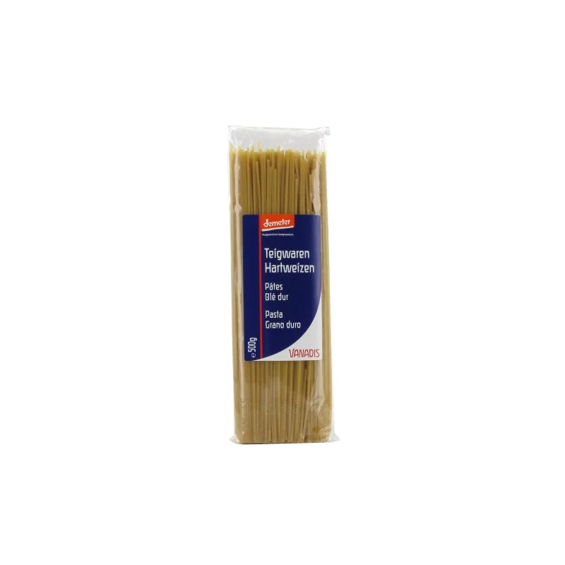 BIO-Spaghetti aus Hartweizen - 500g - Vanadis BIO-Spaghetti aus Hartweizen - 500g - Vanadis