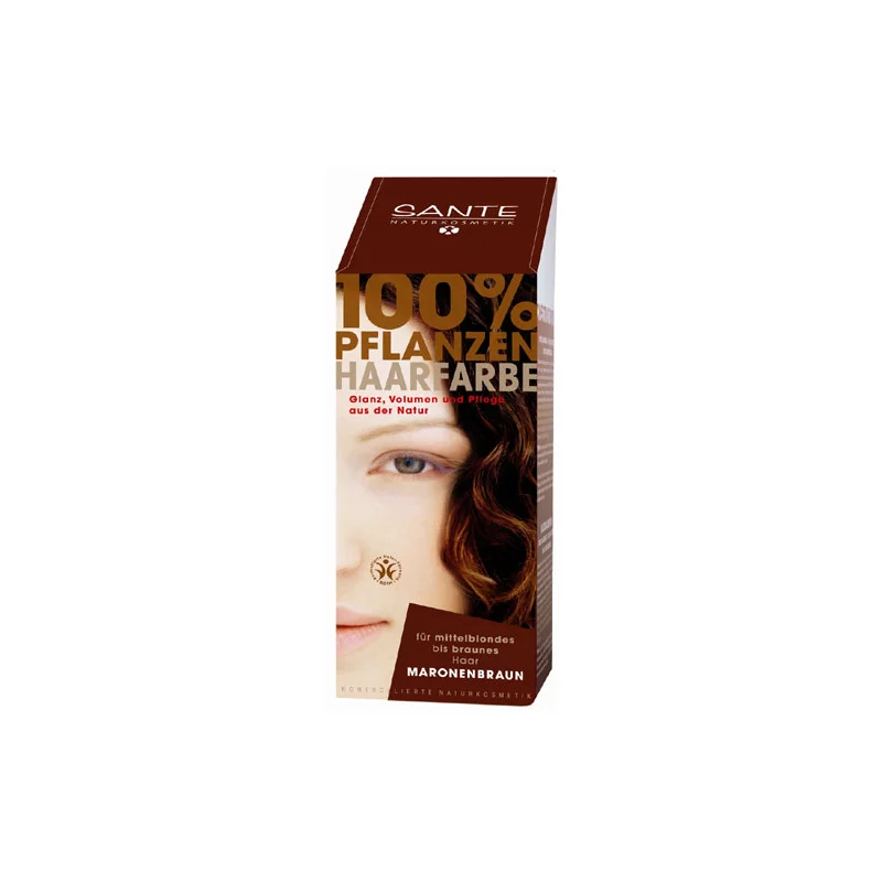 Poudre colorante végétale BIO marron - 100g - Sante