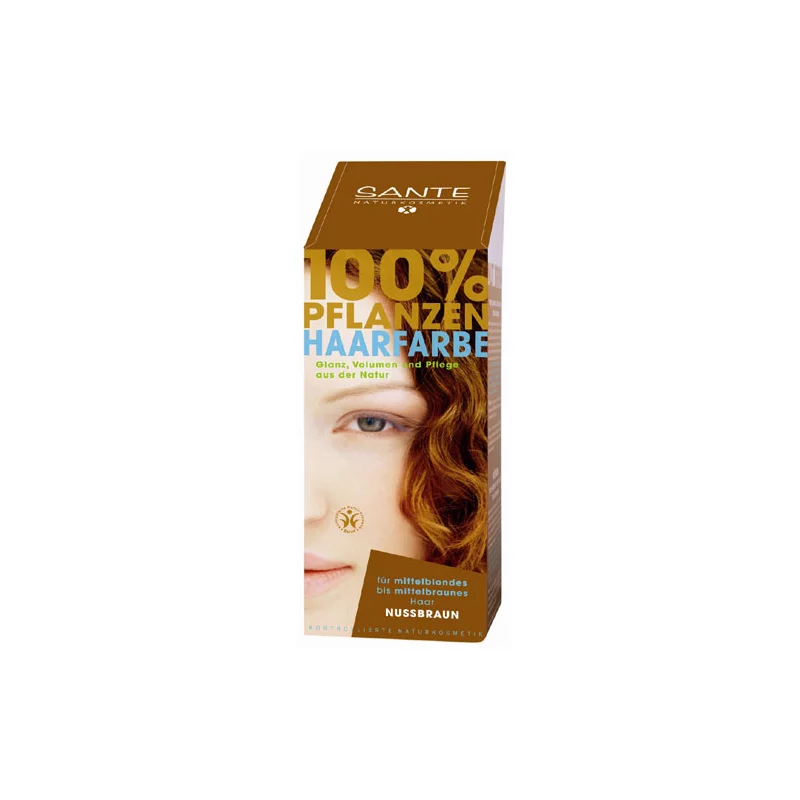 Poudre colorante végétale BIO noisette - 100g - Sante