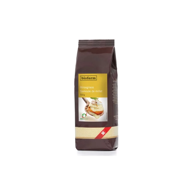 BIO-Hirsegriess Schweiz - 500g - Biofarm BIO-Hirsegriess Schweiz - 500g - Biofarm