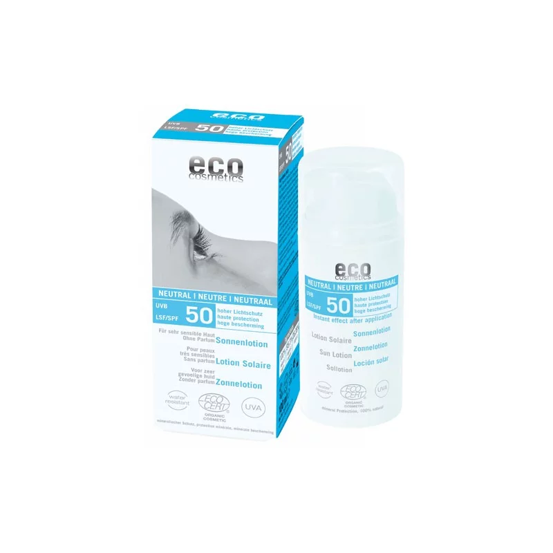 BIO-Sonnenlotion neutral Gesicht & Körper LSF 50 - 100ml - Eco Cosmetics