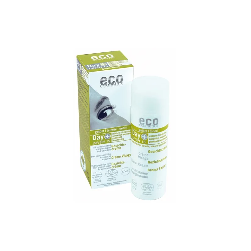 Getönte BIO-Gesichtscreme LSF 15 Granatapfel - 50ml - Eco Cosmetics