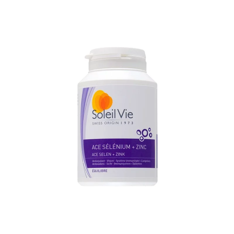 ACE Selen + Zink - 100 Tabletten 1000mg - Soleil Vie